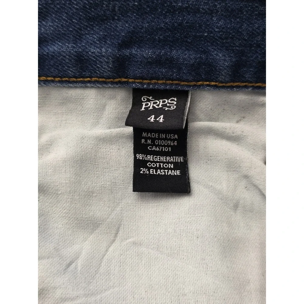 PRPS Demon Miki Slim Straight Fit  Mens Jeans‎ Blue Size 44/34 Style E107P216P